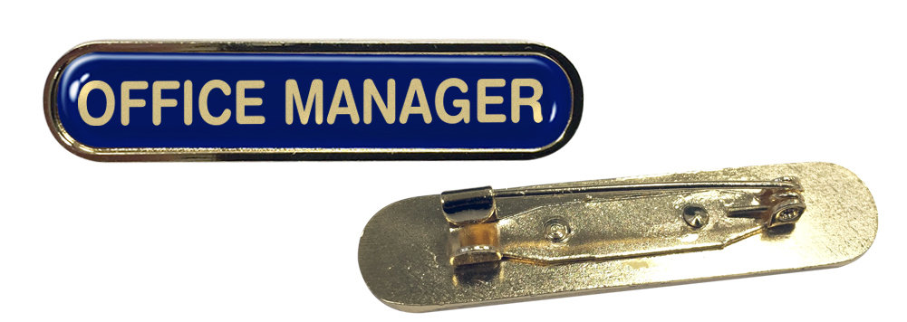 Office Manager Bar Badge - School Badges for Sale - Prefect School Badges